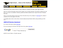 Tablet Screenshot of kleinoak.org